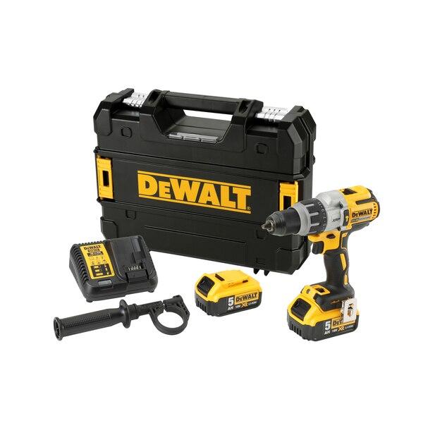 18V XR Brushless schroevendraaier/hamerboormachine met 2x 5.0 Ah in TSTAK koffer
