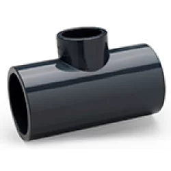 PVC adhésif à pression Rouge. Pièce en T 50x40