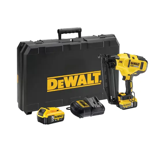 18V XR Brushless concrete striker with 2x 5.0Ah batteries in case
