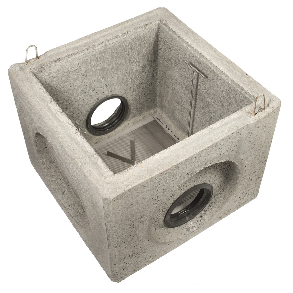Deva-plus filter XL in betonnen opzetstuk (buis dia 200-315mm) 