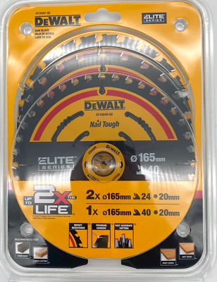 Sawbl. elite CSB 2x165 24T 1x165 40T 3-pack