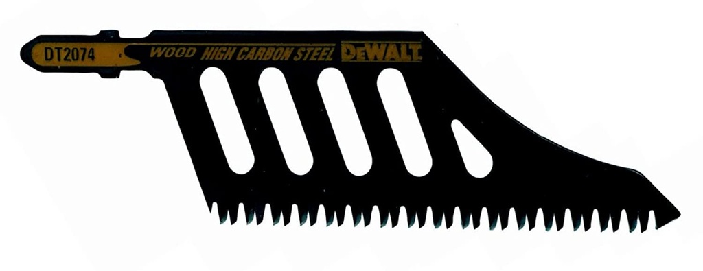 Jigsaw blade HCS for cutting up to an edge or obstruction in wood <65mm, 118x91x2.5mm, (T142HB)