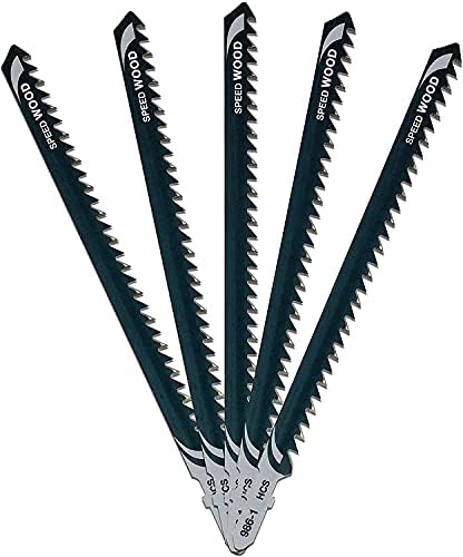 Lame de scie sauteuse HCS pour des coupes rapides dans le bois >100mm (T344D) (5pcs)