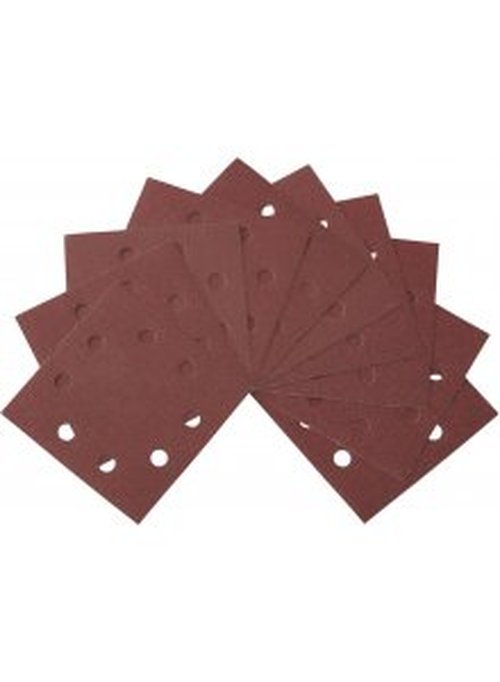 Schuurpapier 1/4, 115x115mm, geperforeerd, velcro, K80