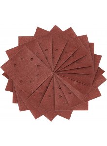 Schuurpapier 1/4, 115x115mm, geperforeerd, velcro, K240