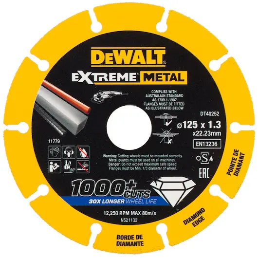 extreme metal 125x22 23x1.3mm per stuk