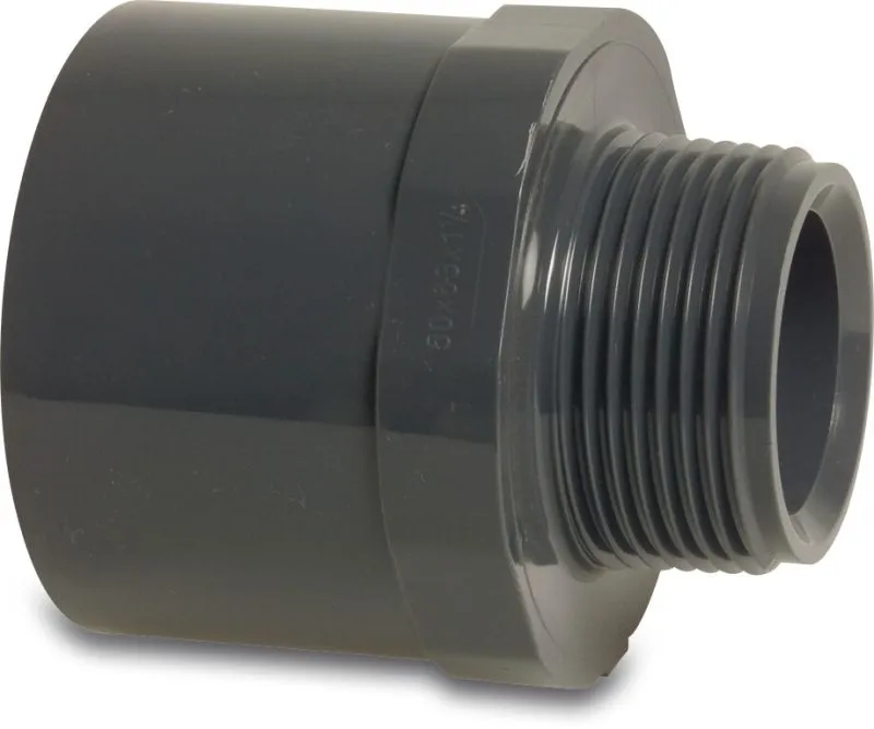 PVC druk puntstuk 25/20x3/8"