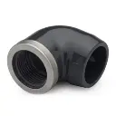 PVC pressure bend 50mm x 6/4” BI DR stainless steel ring (15pcs/box)