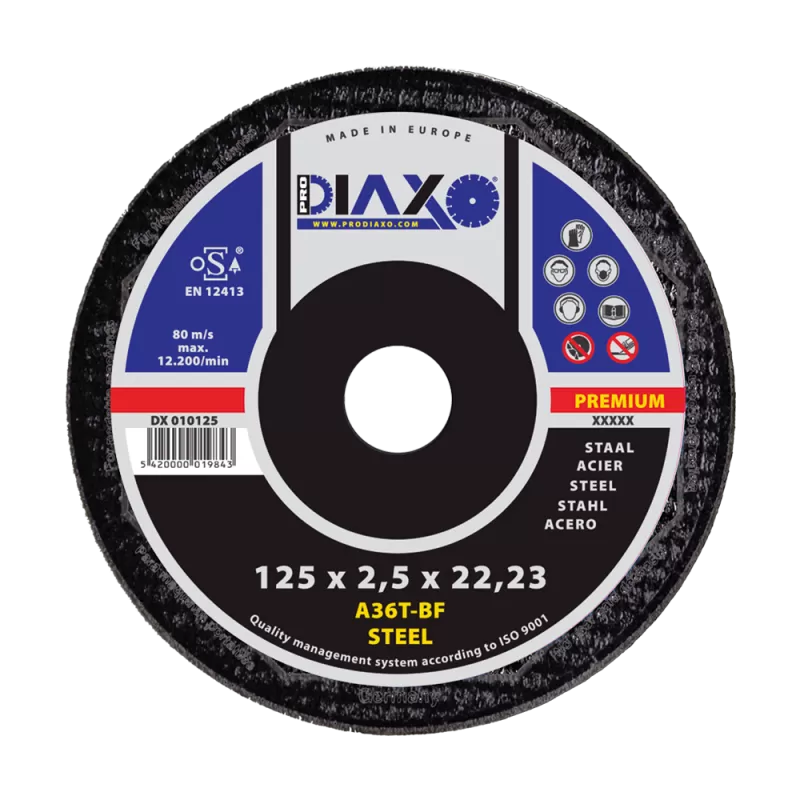 Disque de coupe dia 125x2.5 mm Prodiaxo