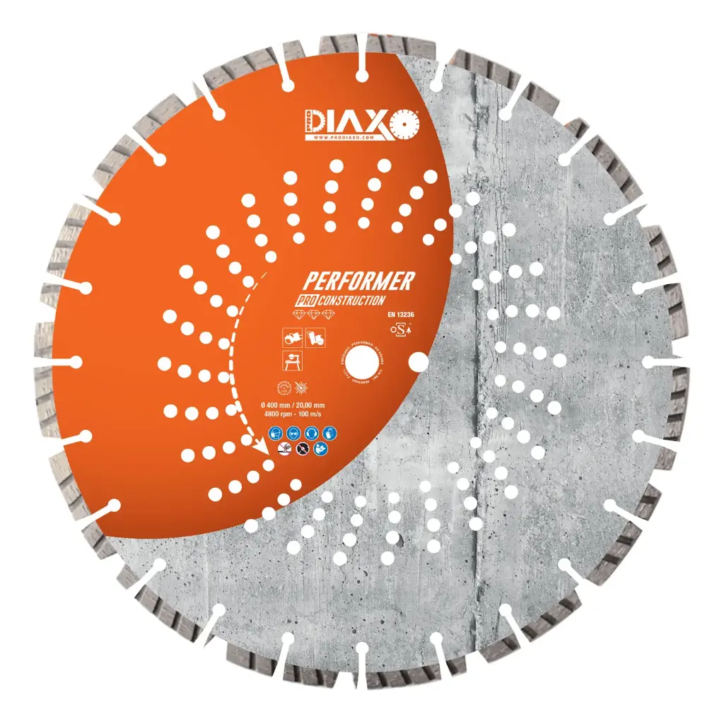 Diamantschijf dia 400x20 Prodiaxo master beton Premium rood