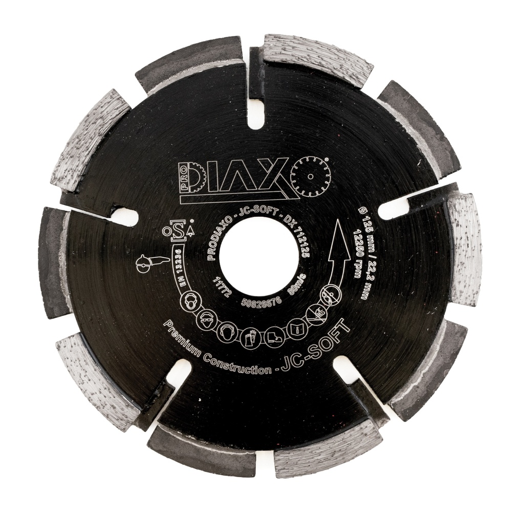 Disque diamanté dia 125 pour joints SOFT