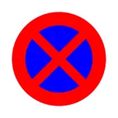 Traffic sign E3 Stopping and parking prohibited T250 slide 700