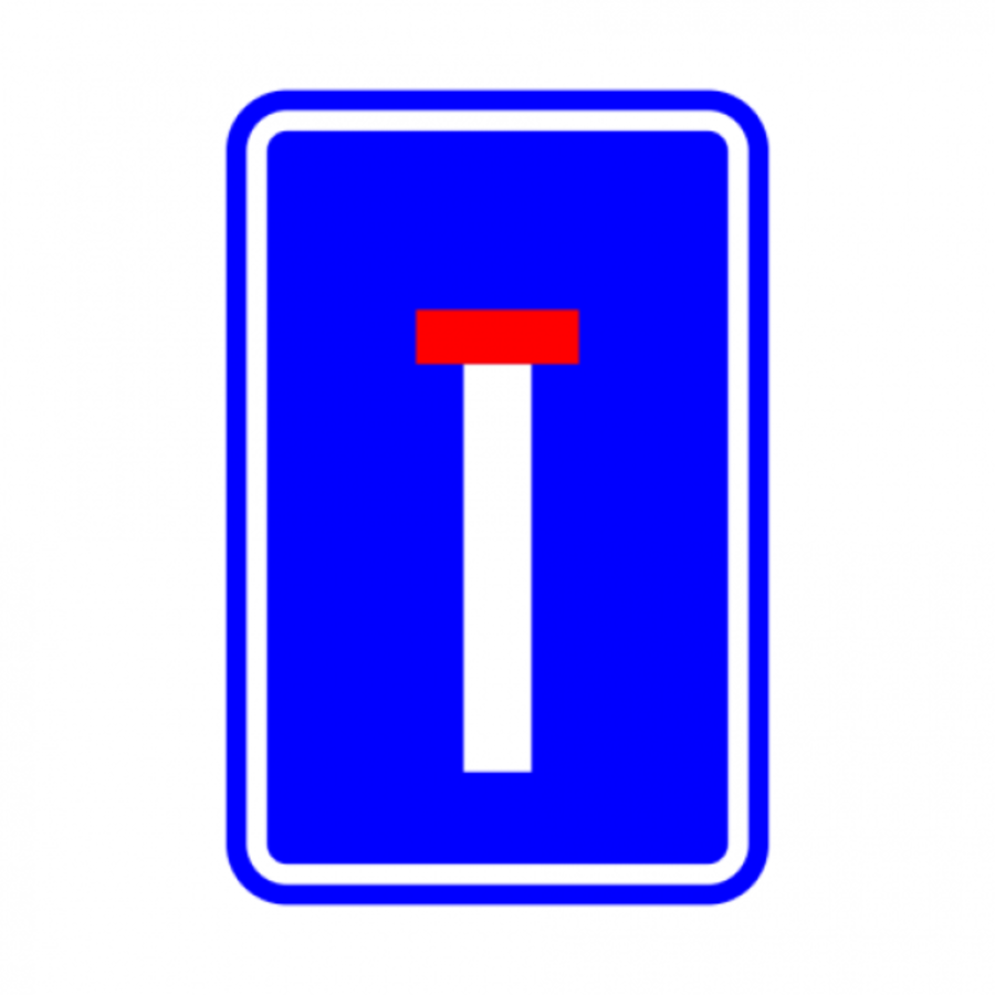 Verkeersbord T1 F45 Doodlopend SB250 400/600 nr 7 