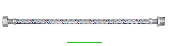 Flexibel chauf 1/2" 1m inox 