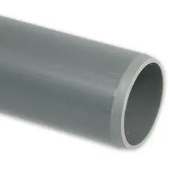 PVC tube dia 250 x 4.9 smooth gray FN l=5m (80lm/pallet)