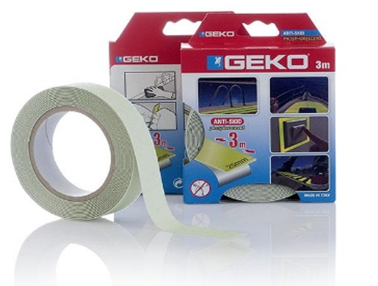 Geko adhesive high visibility at night&day B=25mm l=3m