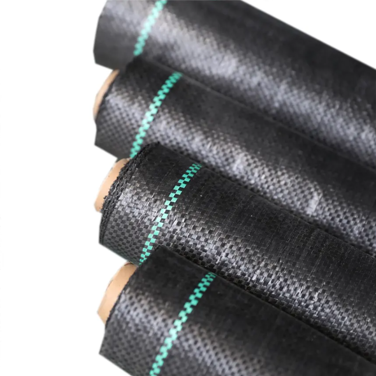 Tissu géotextile 2,57 x 100m (257m²/rouleau) (noir, tissé) 90gr/m² (jusqu'à épuisement du stock)