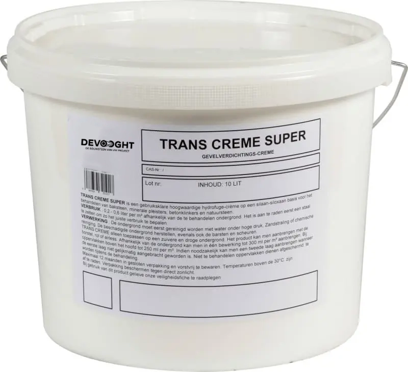 facade paste 10 liters (50m² surface area) (hydrofuge)