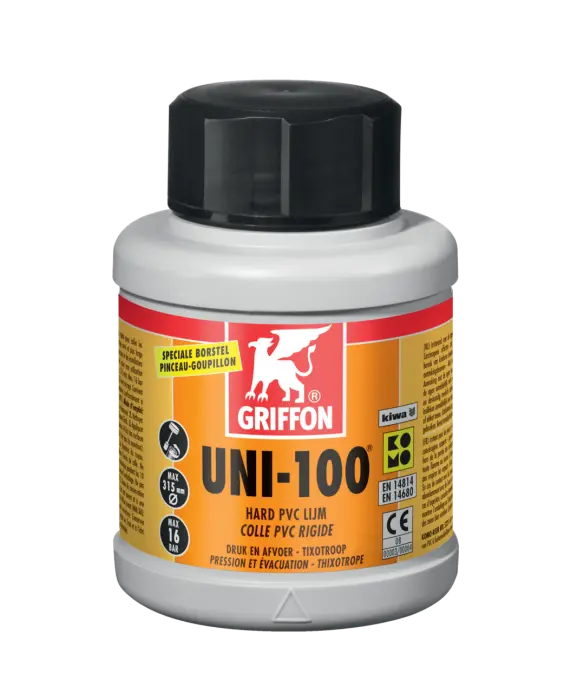 PVC lijm griffon 240ml uni100  