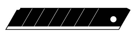 Breekmes reservemesjes KDS 25mm (10st/set) 