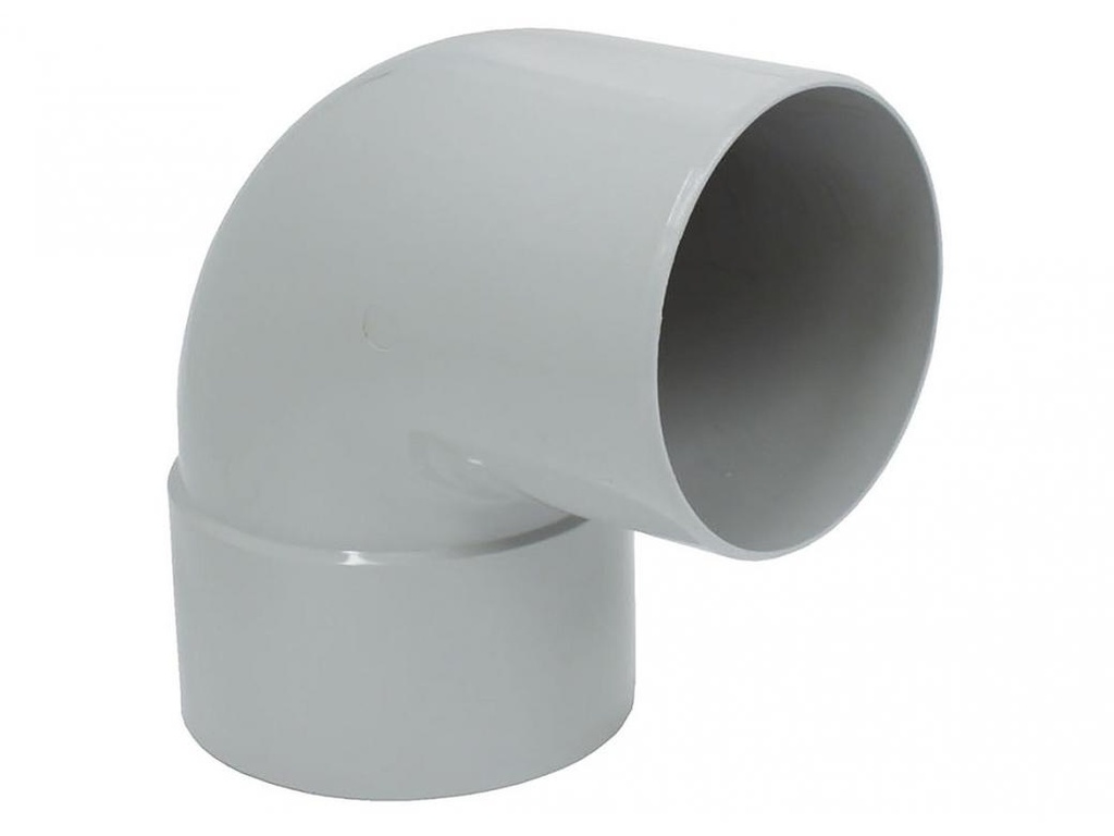 PVC bocht dia 80 87° wit HWA 