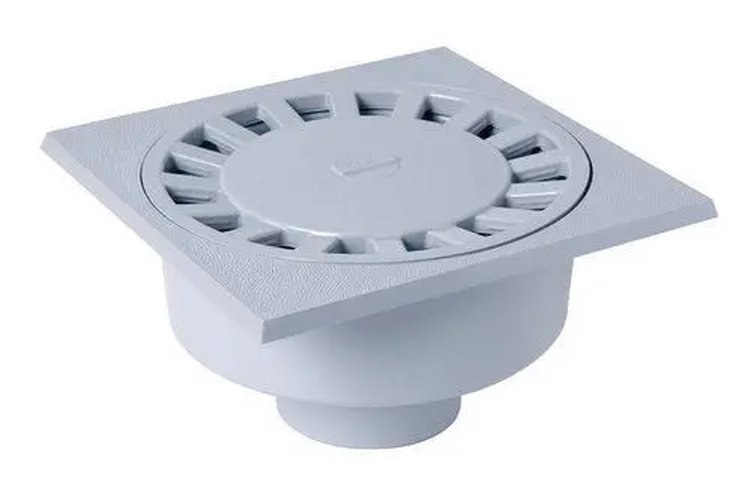 Bell trap 25x25 light gray Nicoll