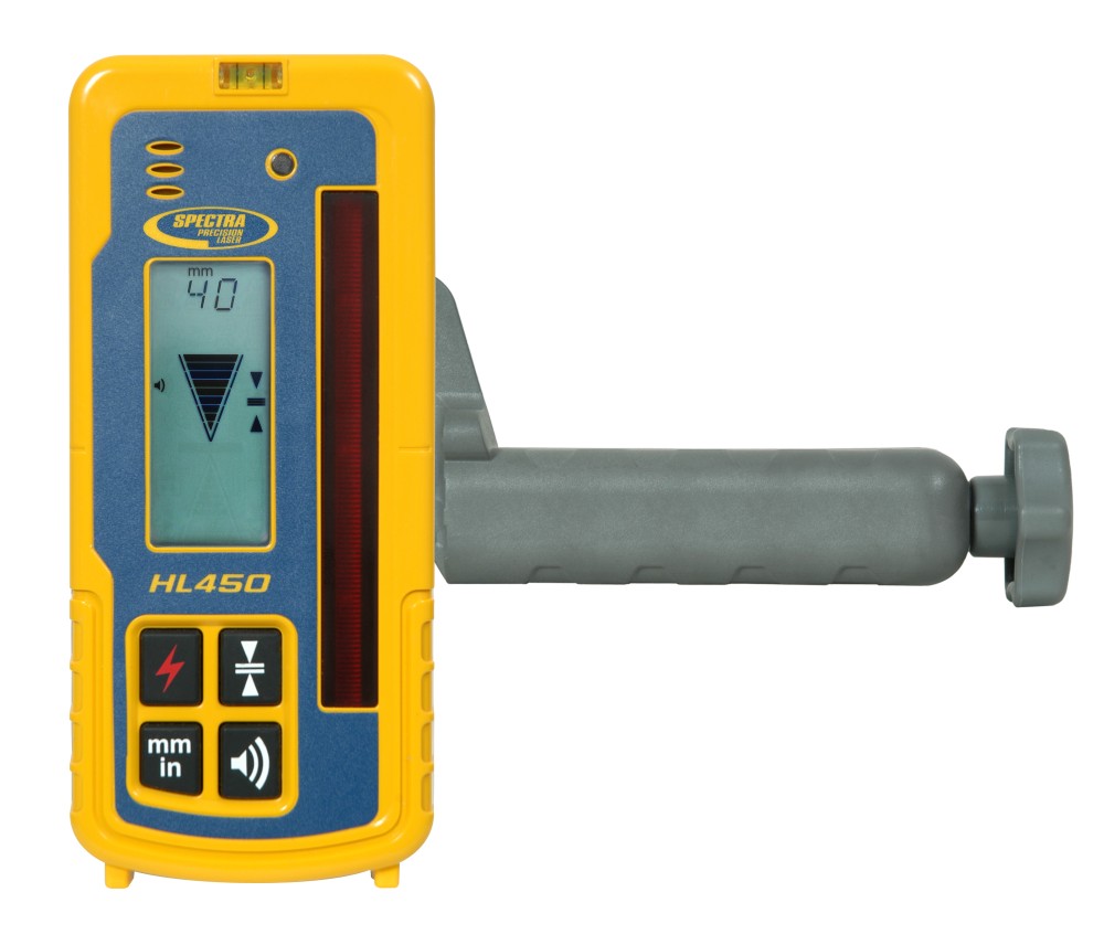 Spectre du récepteur laser HL-450 avec pince