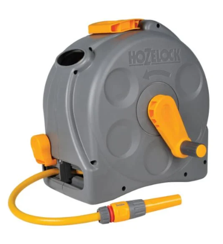 Hozelock compact reel muur