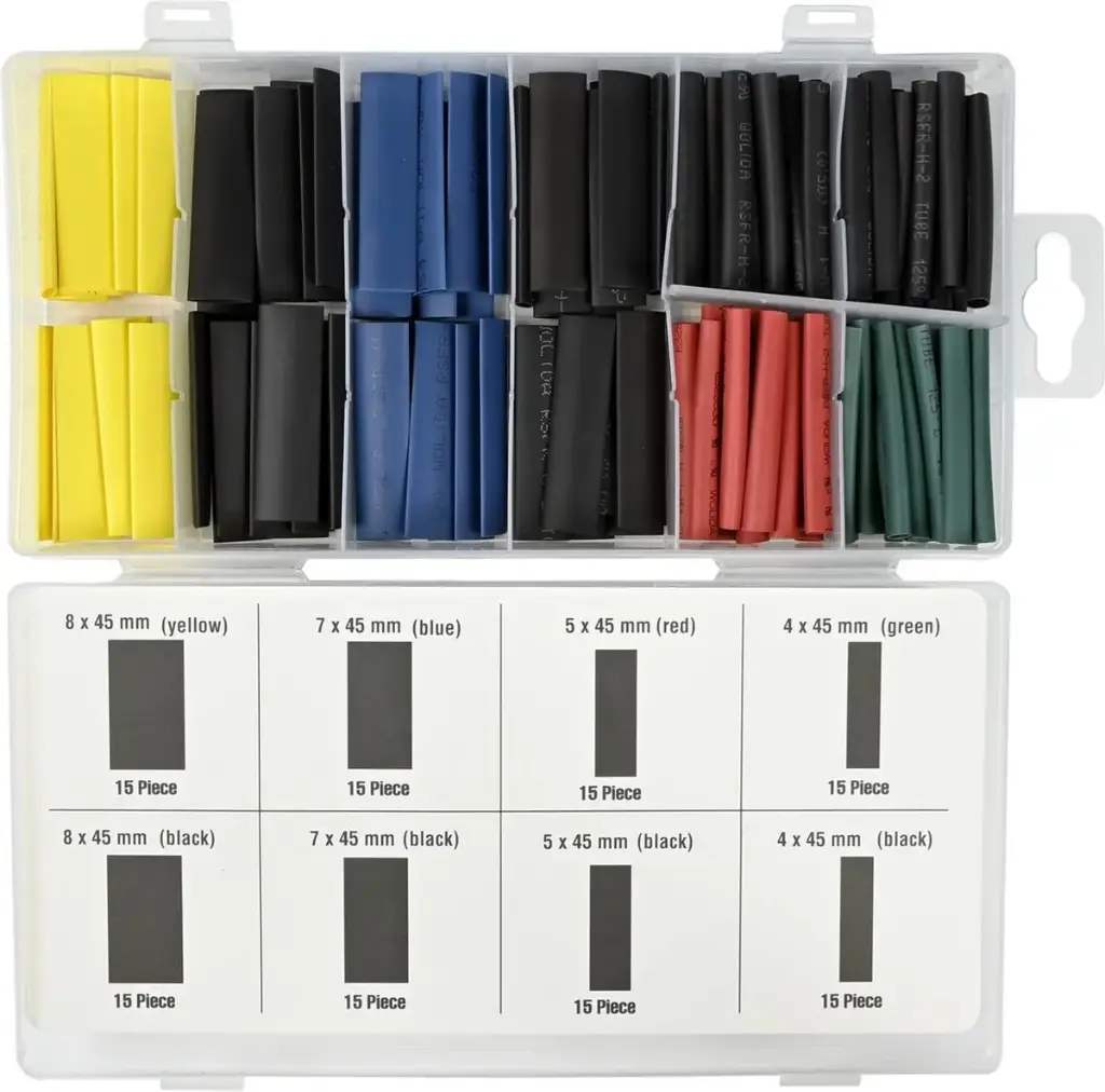 Jeu de gaines thermorétractables 120 pièces couleur