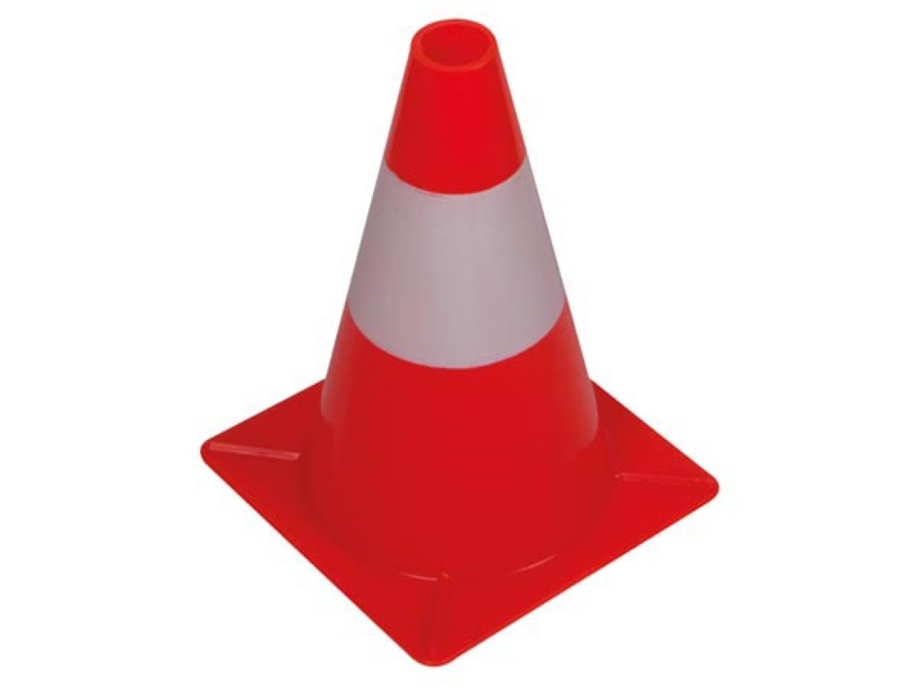 Signaling cone 30 cm red/white