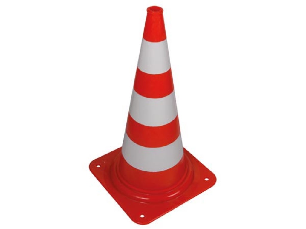 Signaling cone 75 cm red/white