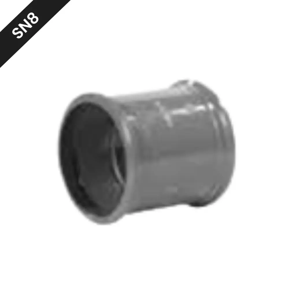 Manchette coulissante d'égout en PVC dia 125 gris benor SN8 (sur commande)