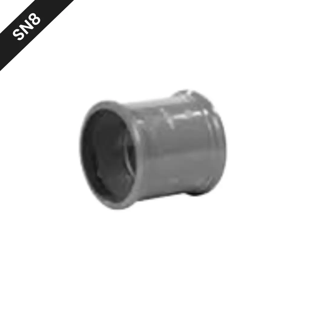 Manchon coulissant en PVC pour égout de rue dia 200 gris benor SN8 (sur commande)