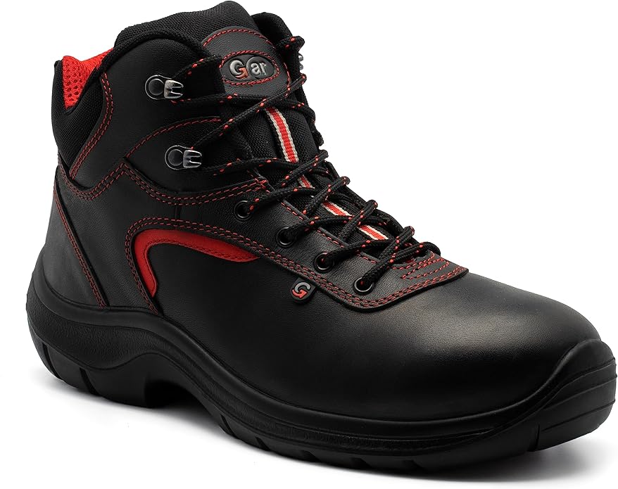 Work shoe GAR mercurio mid S3 black/red size 43