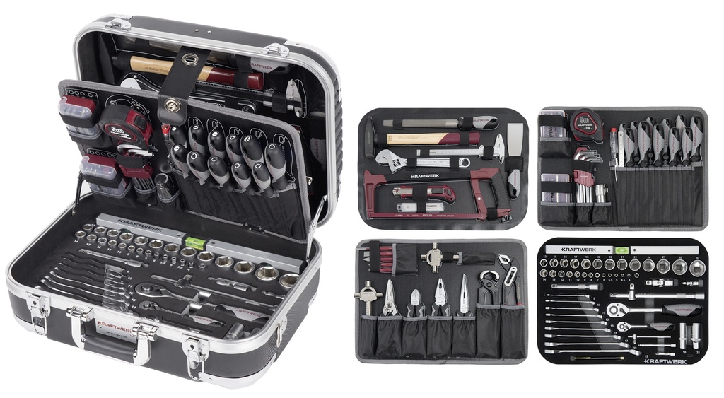 Kraftwerk tool set in case B100 1/4" + 1/2" 170pcs