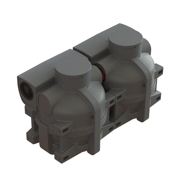 Koolwaterstof PSDC30 olie- en benzine afscheider 30l/s met bypass