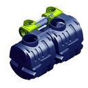 Koolwaterstof PSDC50 BYPASS olie- en benzine afscheider 50l/s met bypass