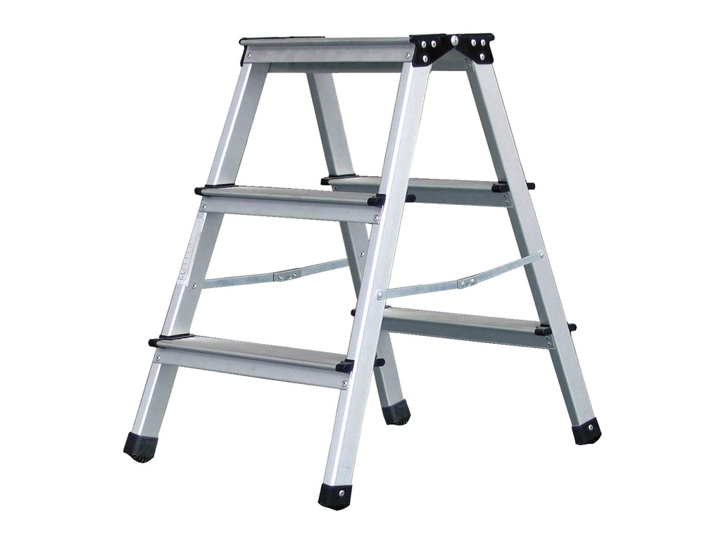 Trapkeukenladder alu Steppy 2x3 treden