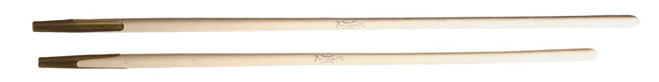 Fork handle ash straight 165mm metal ferrule De Pypere