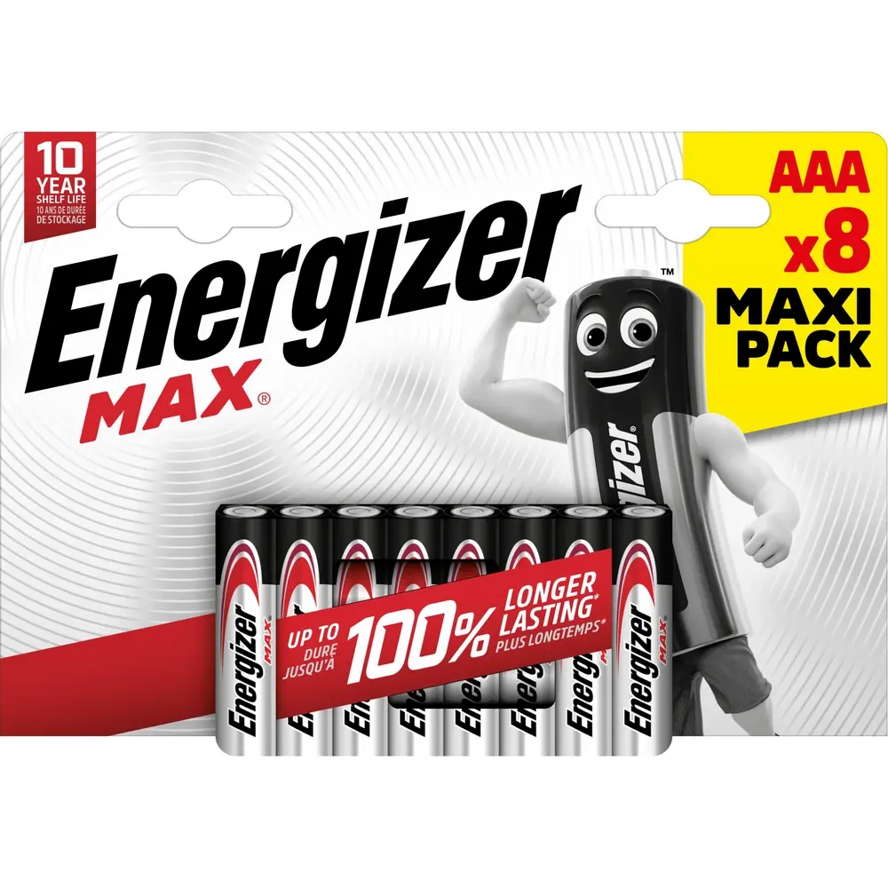 Batterij energiser AAA 6+2st promo