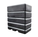 Bovengrondse opslagtank 4000l met staalband (1950x1050x2100) 240kg UV 
