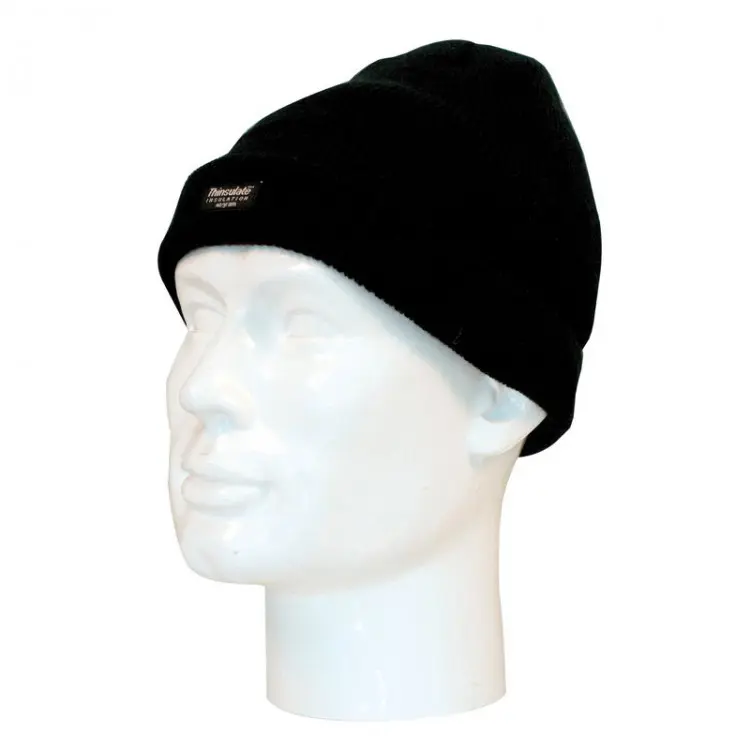 Chapeau doublé Thinsulate 3M noir