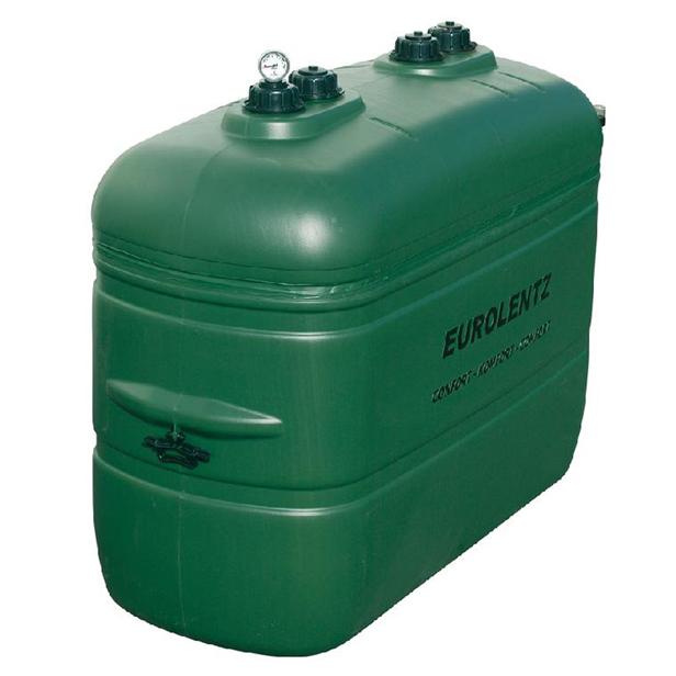 Mazout tank green 1000l double-walled above ground PE