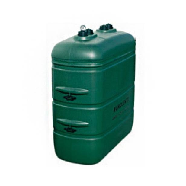 Réservoir Mazouth vert 1500l doublew. hors sol PE