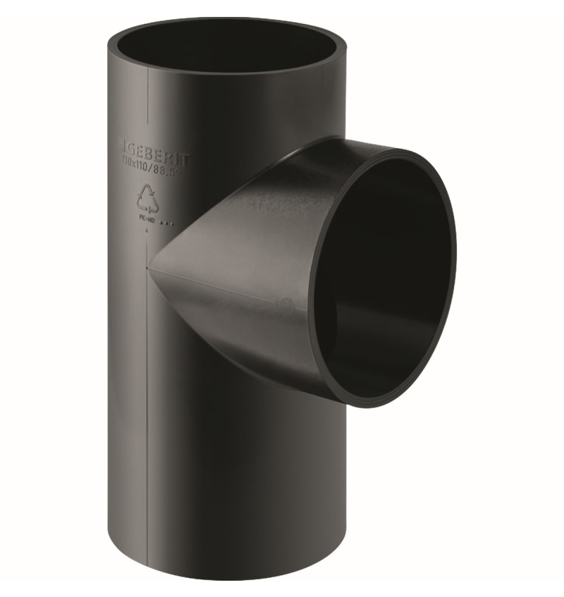 PE drain T-piece dia 315 87° BENOR