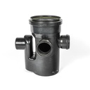 Puisard en PE dia 250 3x110 1x110 siphon avec collier