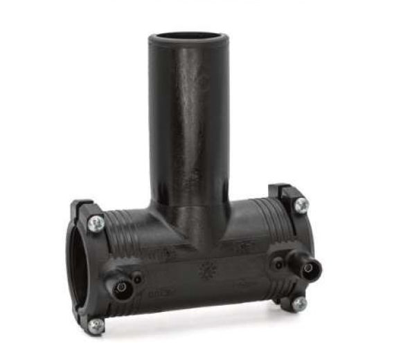 PE pressure electrofusion T-piece dia 125mm 90° SDR11 PN16
