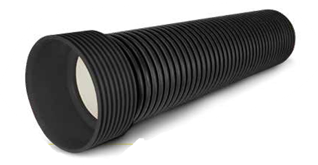 PP Rib tube dia 300mm ID molted black benor SN8 l=6m (48m/palette)