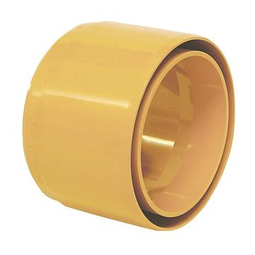 PVC/grés transition 125/160 en bout de prise rouge-brun