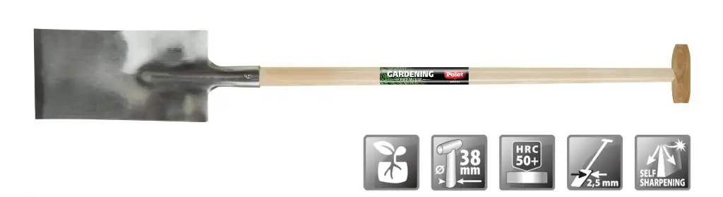 Spade dames polet 280/150 T-acier
